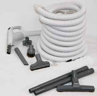 Deluxe Central Vac Kit with Eureka Power Nozzle 30 Hose PT or DC