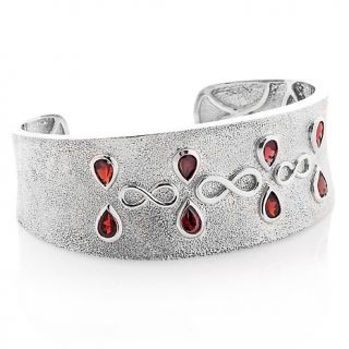 Jewelry Bracelets Cuff True Blood Garnet and Silver Infinity Cuff
