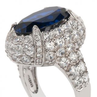 Absolute Jean Dousset 9.96ct Absolute™ and Created Sapphire Sterling