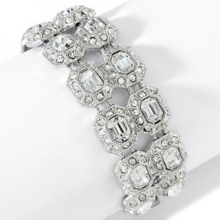 Susan Lucci Clear Stone Double Row 6 1/2 Line Bracelet