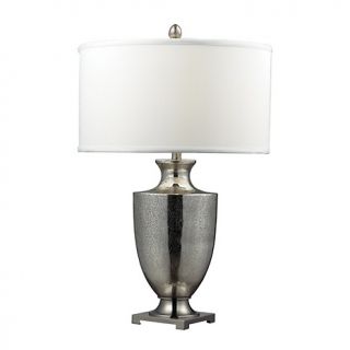 Langham Mercury Glass Polished Chrome Table Lamp   31in at
