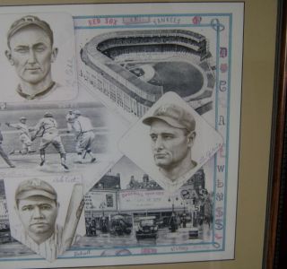 Baseball 1900 1935 Lithograph by Eric Green /970 Babe Ruth Ty Cobb
