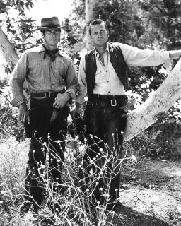 Clint Eastwood Eric Fleming Rawhide Western Cowboy Foto