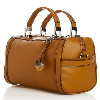 Handbags and Luggage Satchels Barr + Barr Leather Round Barrel