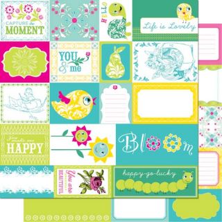  of Cosmo Cricket Delovely 12x12 Scrapbook Paper Elements ELE701