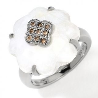 Jewelry Rings Fashion Gemstone Sterling Silver Floral Design Ring