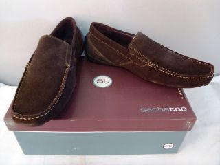 Sacha Too Eric Driving Shoe Loafer Brown Suede 8 M