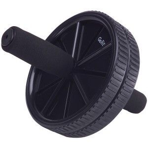  Black Deluxe AB Abdonimal Exercise Wheel Roller 6 Pack Crossfit