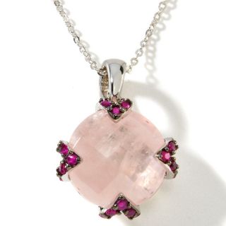 Jewelry Pendants Gemstone Opulent Opaques 11.28ct Rose Quartz and
