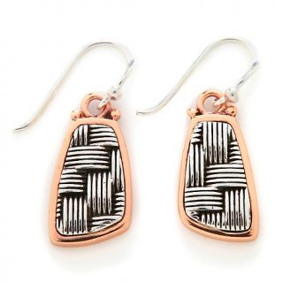 Studio Barse Studio Barse Copper and Sterling Silver Textured Earrings