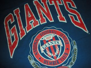  York Giants Nutmeg Sports NFL T Shirt tee size XL Eli Manning 90s rare