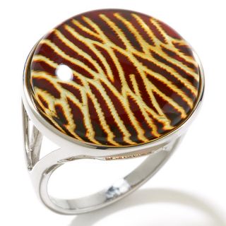 Jewelry Rings Fashion Age of Amber Zebra Amber Intaglio
