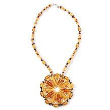age of amber multi colored amber cluster necklace $ 48 97 $ 179 90