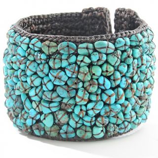 171 105 sally c treasures sally c treasures turquoise chip cuff