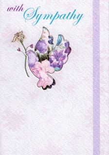 Great Value Sympathy Cards Simple Words Pretty Card