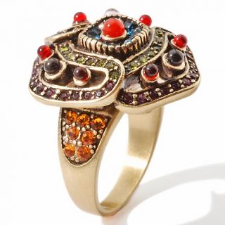 Heidi Daus Harmony of Color Crystal and Carnelian Ring