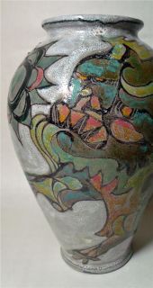 Elio Schiavon ITALIAN vintage LARGE VASE pottery Italy mid century