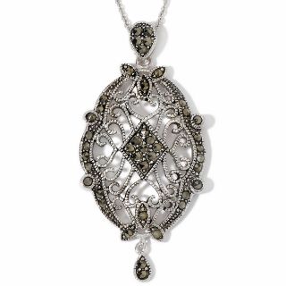 106 5241 sterling silver marcasite medallion pendant rating be the