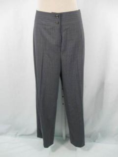 FABIO Gray White Pinstripe Pants Slacks Sz 10