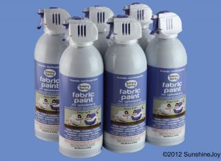 Upholstery Fabric Spray Paint 6 Pack Periwinckle Blue