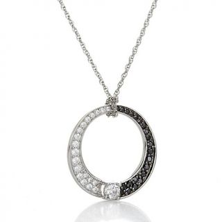 Victoria Wieck 1.06ct Absolute™ Black and White Circle Pendant with