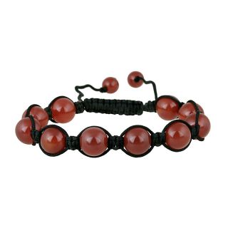 110 7346 carnelian bead adjustable black cord bracelet rating 21 $ 16