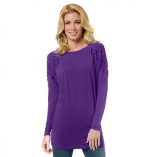 116 224 diane gilman dg2 gathered ribbon long sleeve doman tee note