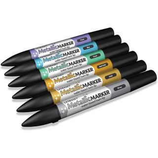 111 1786 metallic twin tip markers set of 6 rating be the first to