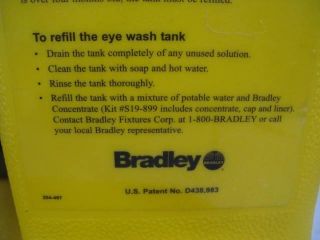 bradley s19 921 on site gravity fed eye wash station