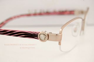 Brand New Versace Eyeglasses Frames 1187B 1286 Matte Pink for Women