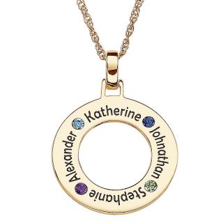  names and crystal birthstone disc pendant with 20 rope rating 3 $ 120