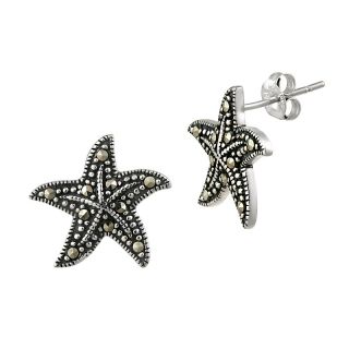 110 6661 sterling silver marcasite starfish earrings rating be the