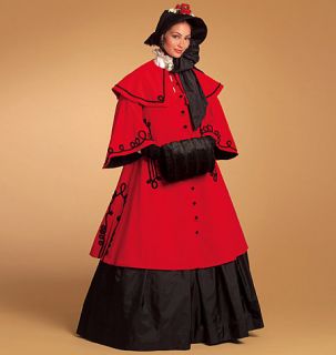 Victorian Era Coat Skirt Bonnet Butterick Pattern 5266