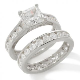 Absolute™ Princess with Round Channel 2 piece Ring Set