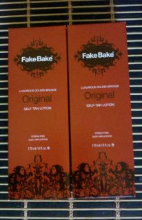fake Bake Original Lotion★★ 2 Pack 6oz Sunless Self Tanner Tanning
