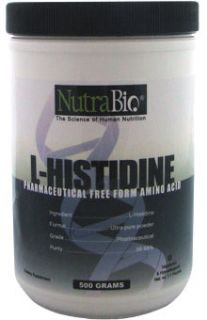 NutraBio L Histidine 500mg 150 V Caps Amino Acid