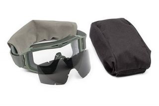  Ballistic Goggles Essential Kit, Foliage Green w/ Clear, Solar Lenses