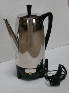 Vintage Farberware Superfast 12 Cup Percolator Model 122 Coffee Maker