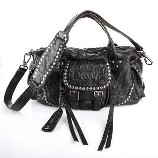  studded leather satchel rating 1 $ 498 00 or 4 flexpays of $ 124 50