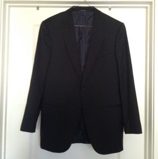 Ermenegildo Zegna Mens Suit 2pc Multiseason 2 BTN Wool 50 R Ital 40 R