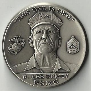 Gunny R Lee Ermey Glock Pistols Marine Challenge Coin