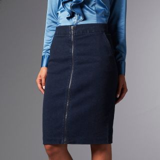 134 266 queen collection queen collection stretch denim skirt with