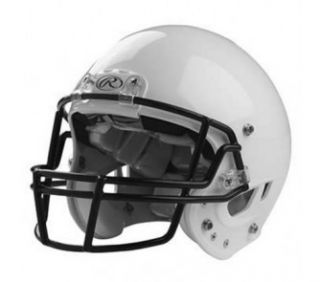  NRG Momentum White Youth Football Helmet w Grey Face Mask