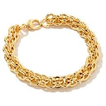  59 95 bellezza yellow bronze san marco link 7 3 4 bracelet $ 129 95