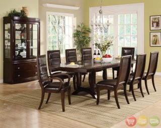 Piece Contemporary Dining Room Furniture Set Table 8 Chairs