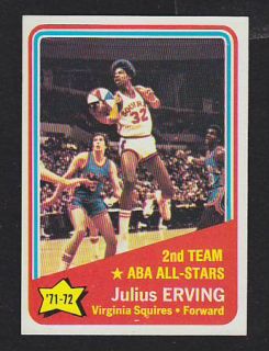 1972/73 Topps #255 Julius Erving Rookie Virginia Squires NMT MINT ABA