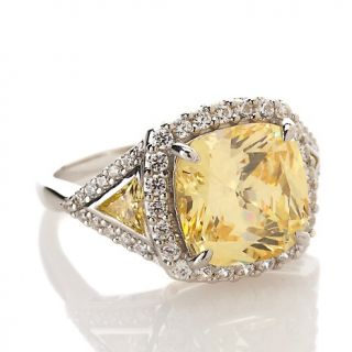 Jewelry Rings Cocktail Daniel K 5.97ct Absolute™ Cushion Canary