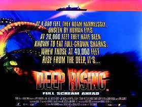 Deep Rising Famke Janssen Treat Williams Original 30x40 UK Quad Movie