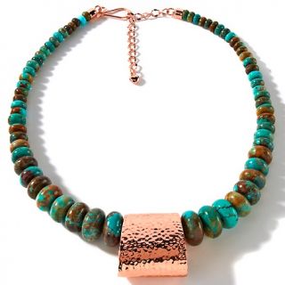 136 224 mine finds by jay king jay king turquoise copper 18 drop