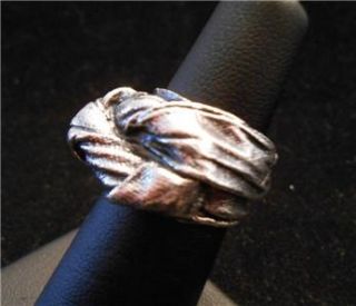 Mignon Faget Sterling Silver Wide Single Knot Ring**13 grams